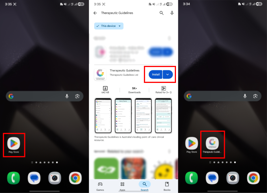 mobile app installation android instructions